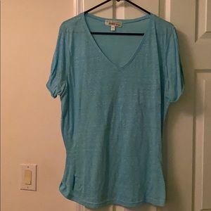 Heather blue shirt